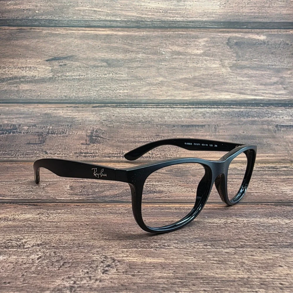Ray-Ban Junior RJ 9062S 7013/71 Black Plastic Eyeglass Frames 48-16-125